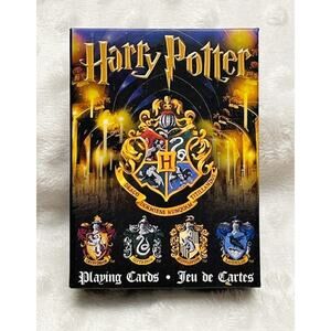 Harry Potter Hogwarts Wizard House Crests-Themed Playing Card Deck-NEW